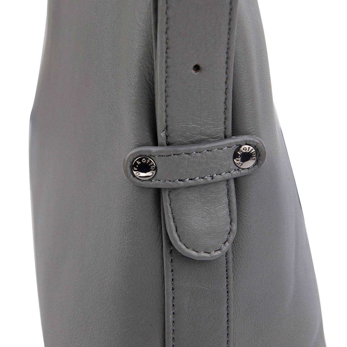 Женская сумка Dr.Koffer из натуральной кожи серая