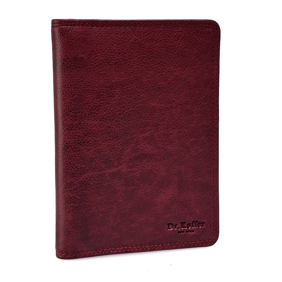 Портмоне Dr.Koffer из натуральной кожи бордовый