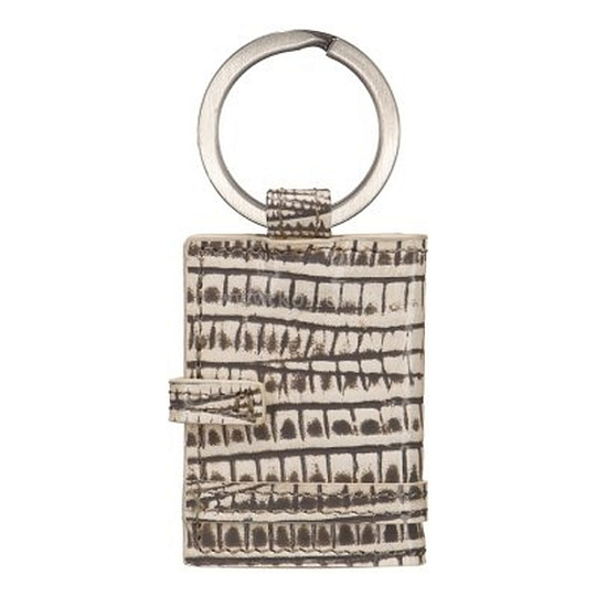 Брелок Dr. Koffer из натуральной кожи серый