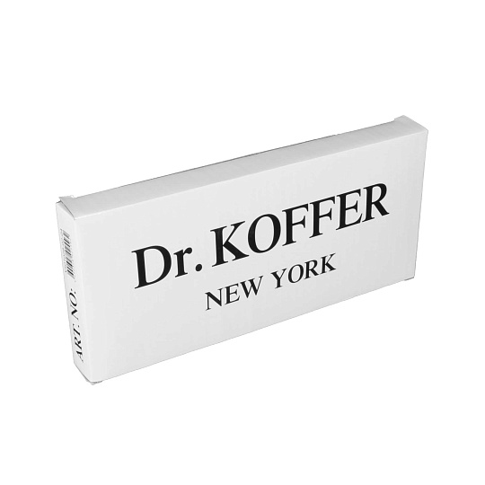 Визитница Dr.Koffer из натуральной кожи белая