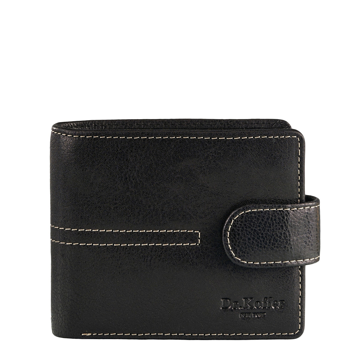 Портмоне Dr.Koffer из натуральной кожи черное