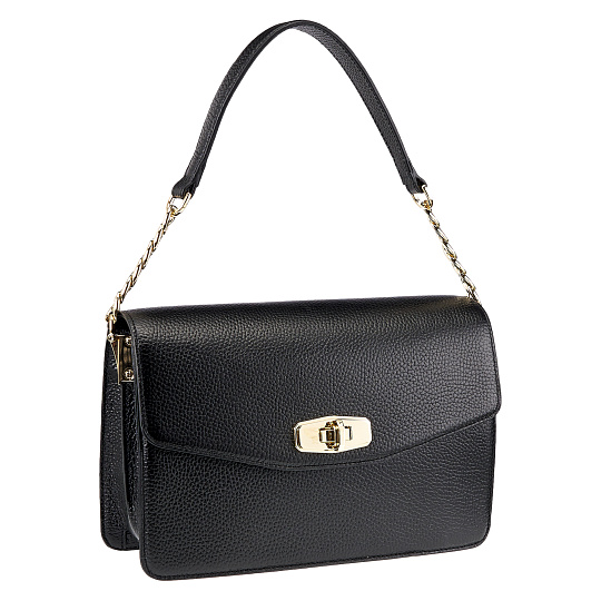 Женская сумка  Dr. Koffer из натуральной кожи черная