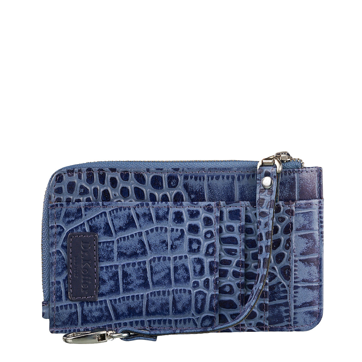 Портмоне Dr.Koffer из натуральной кожи синее