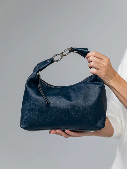 Женская сумка Dr.Koffer из натуральной кожи синяя