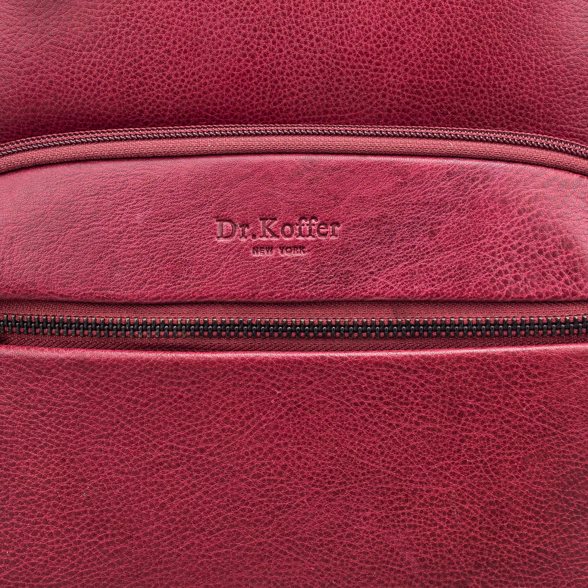 Рюкзак Dr.Koffer из натуральной кожи бордовый