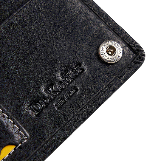 Портмоне Dr.Koffer из натуральной кожи черное
