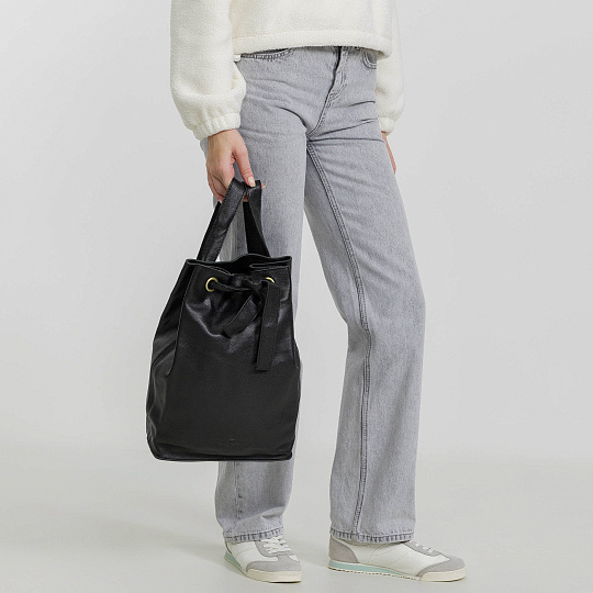 Рюкзак Dr.Koffer из натуральной кожи черный