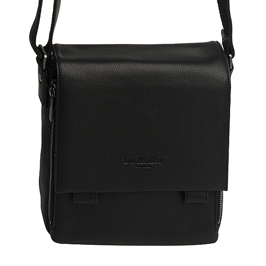 Сумка через плечо Dr.Koffer из натуральной кожи черная