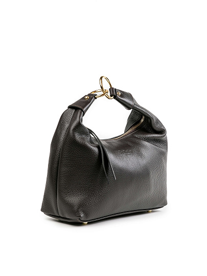 Женская сумка Dr.Koffer из натуральной кожи темно-коричневая