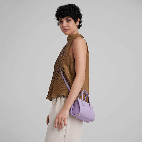 Женская сумка Dr. Koffer из натуральной кожи розовая