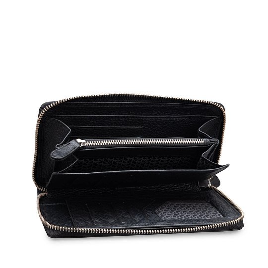 Портмоне Dr.Koffer из натуральной кожи черное