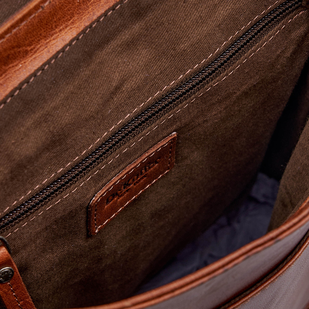 Рюкзак Dr.Koffer из натуральной кожи светло-коричневый