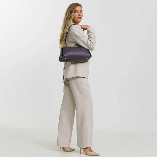 Женская сумка Dr. Koffer из натуральной кожи фиолетовая