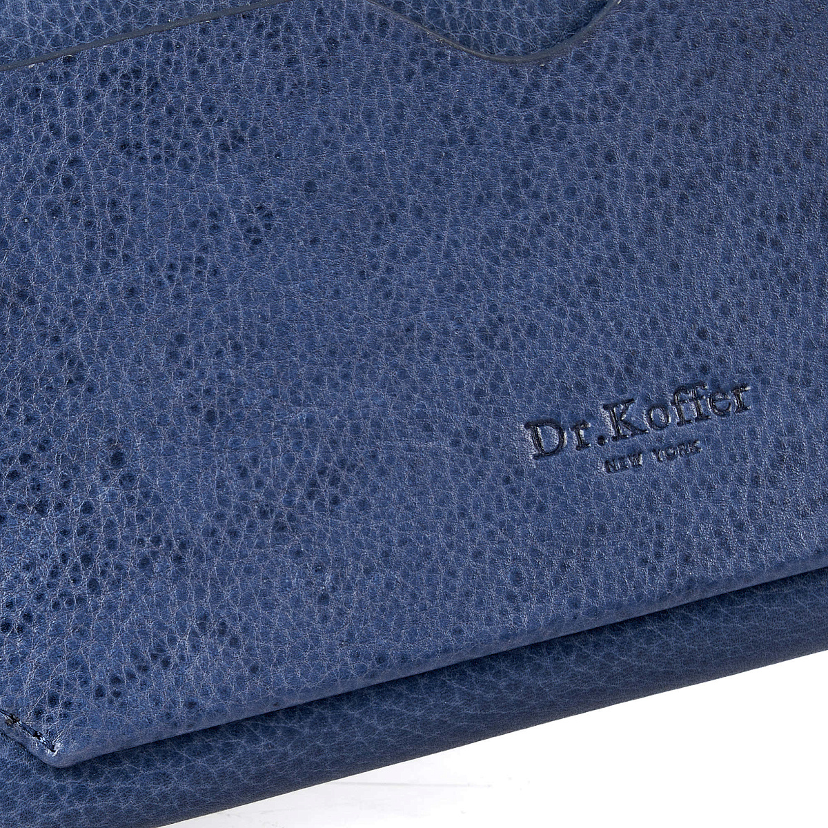 Портмоне Dr.Koffer из натуральной кожи синее