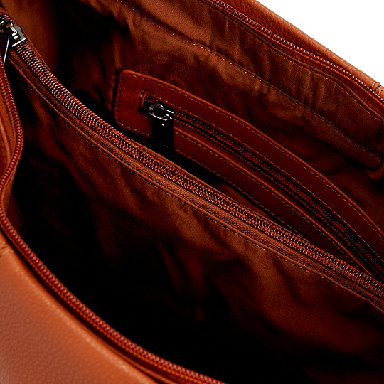 Женская сумка Dr.Koffer из натуральной кожи коричневая