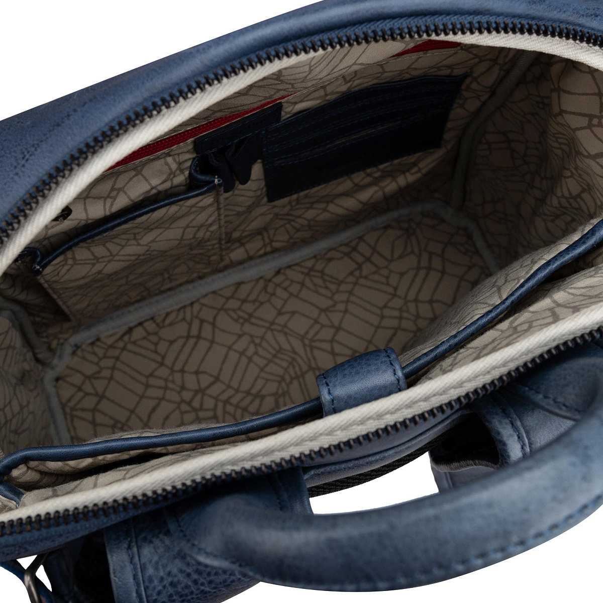 Рюкзак Dr.Koffer из натуральной кожи синий