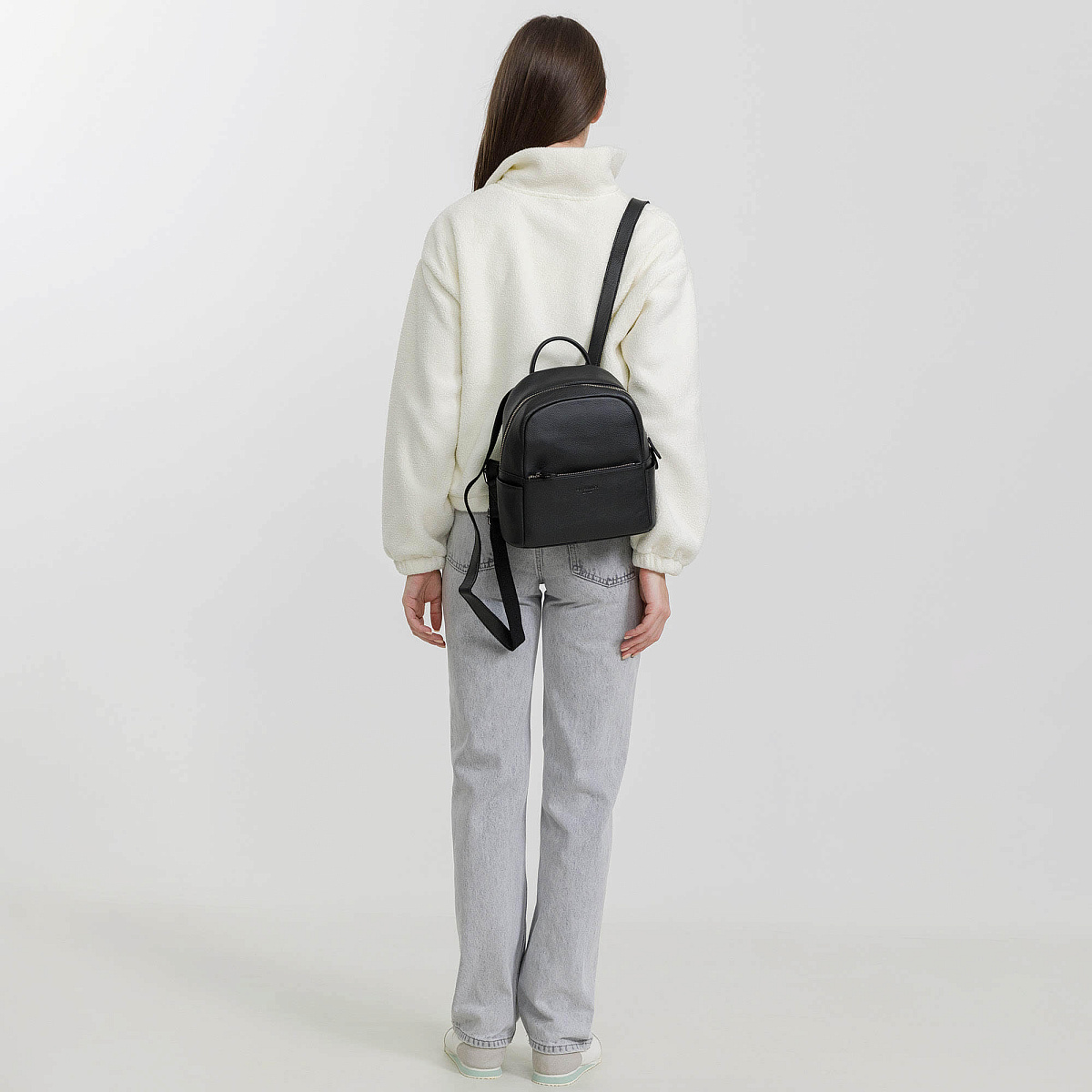 Рюкзак Dr.Koffer из натуральной кожи черный