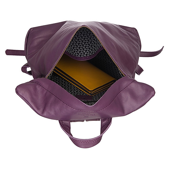 Рюкзак Dr.Koffer из натуральной кожи фиолетовый