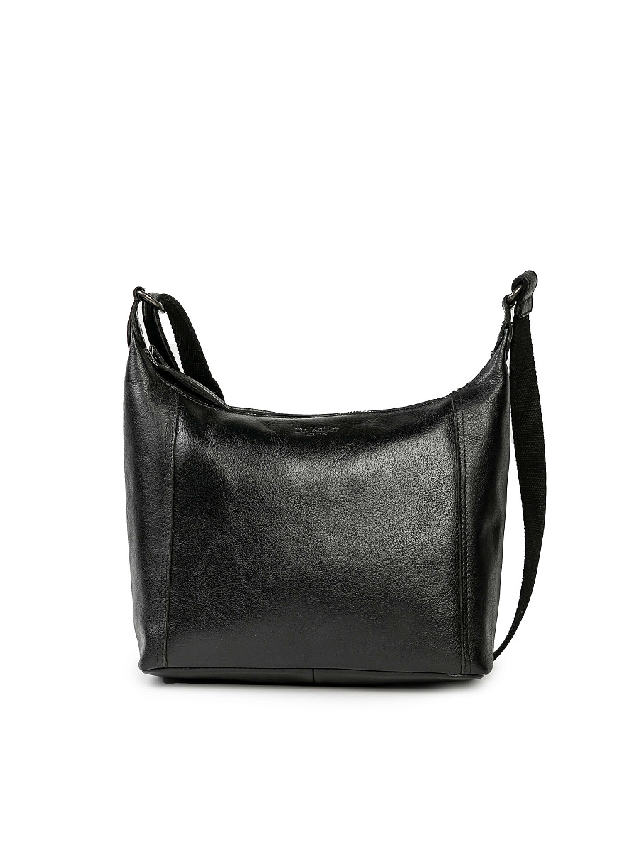 Сумка через плечо Dr.Koffer из натуральной кожи черная