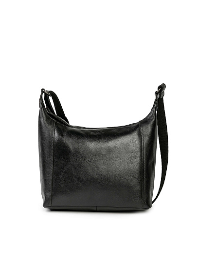 Сумка через плечо Dr.Koffer из натуральной кожи черная