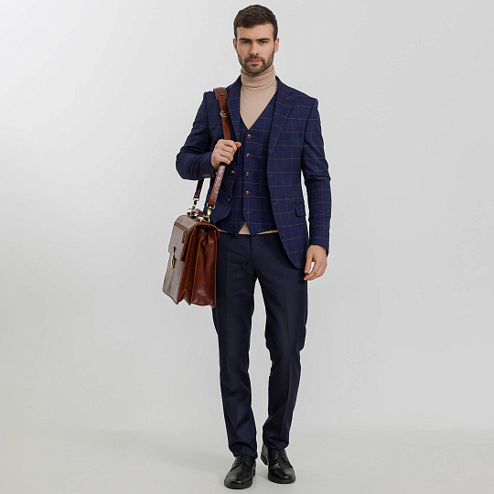 Портфель Dr.Koffer из натуральной кожи светло-коричневый