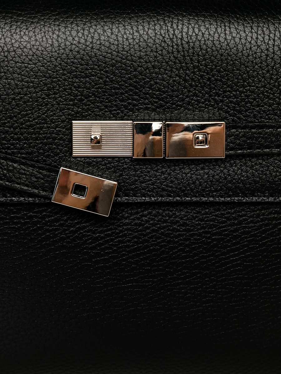 Женская сумка Dr. Koffer из натуральной кожи черная