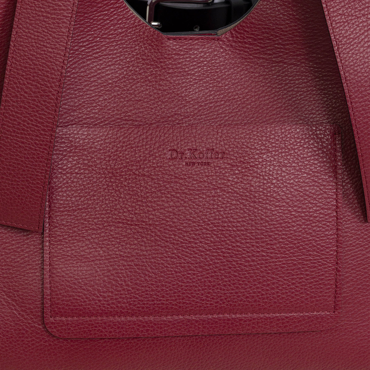Женская сумка Dr. Koffer из натуральной кожи красная