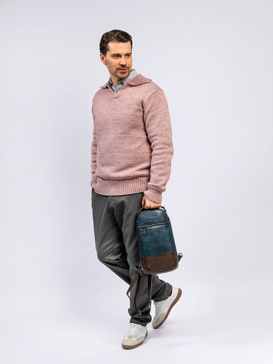 Рюкзак Dr. Koffer из натуральной кожи синий