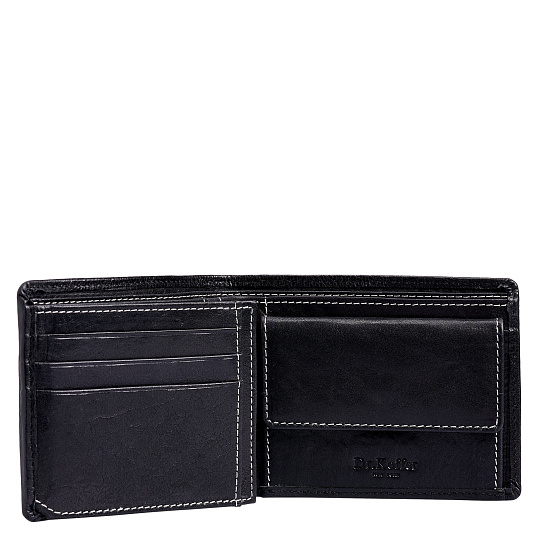 Портмоне Dr.Koffer из натуральной кожи черное