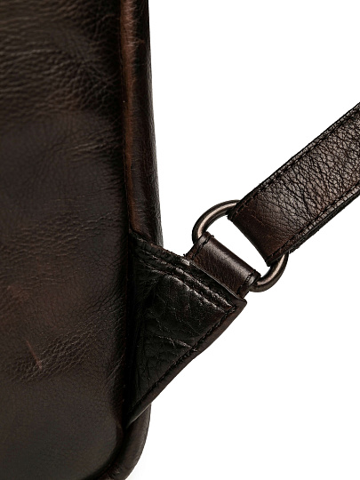 Рюкзак Dr.Koffer из натуральной кожи темно-коричневый