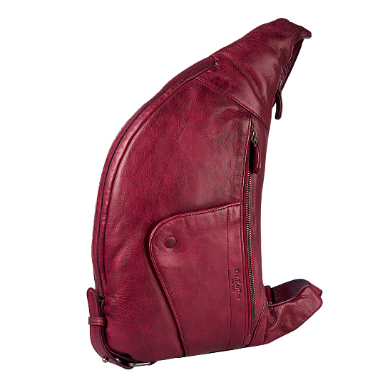 Рюкзак Dr.Koffer из натуральной кожи бордовый