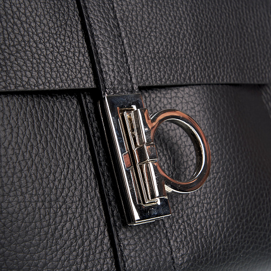 Женская сумка Dr. Koffer из натуральной кожи черная