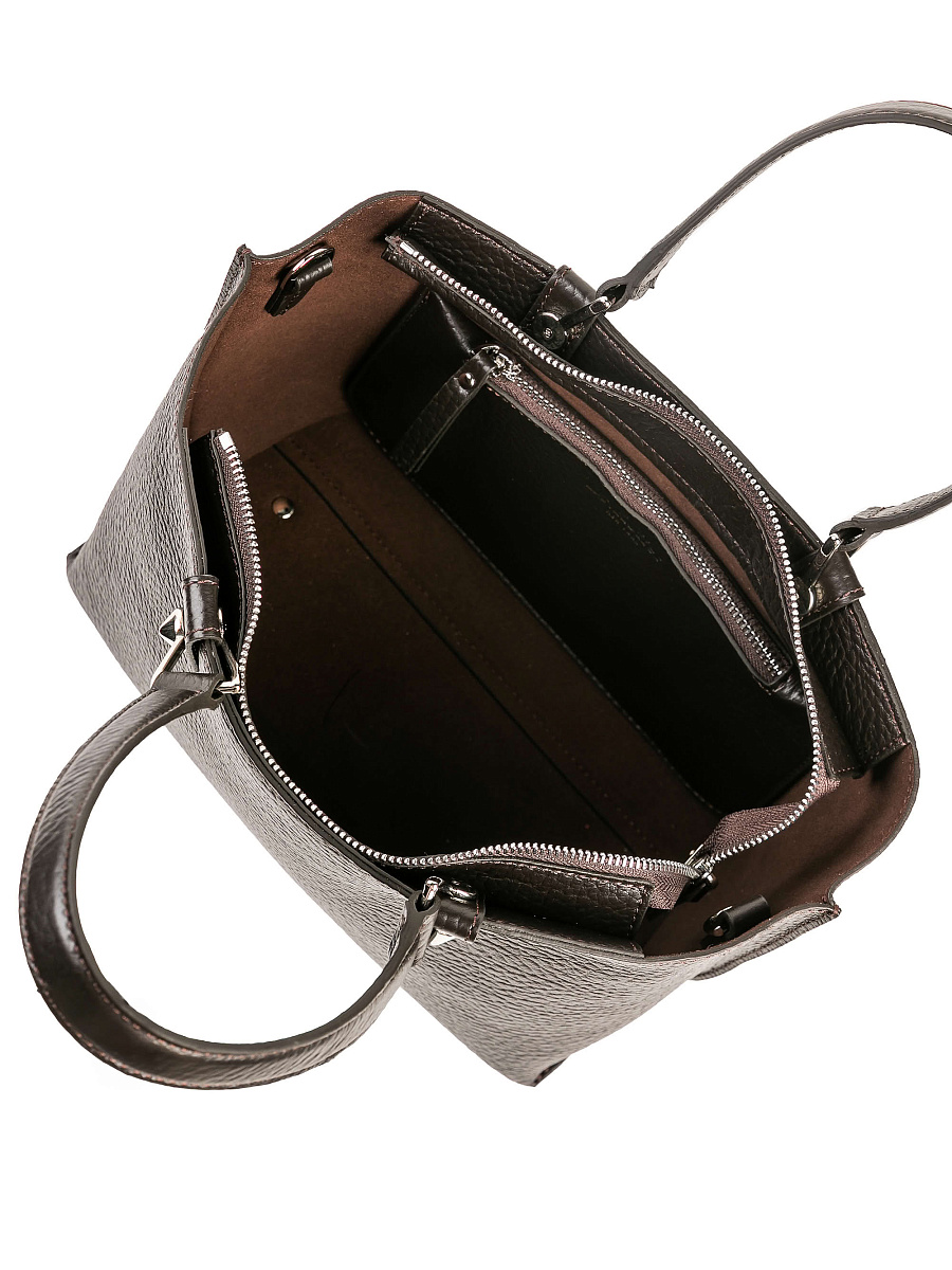 Женская сумка Dr. Koffer из натуральной кожи коричневая