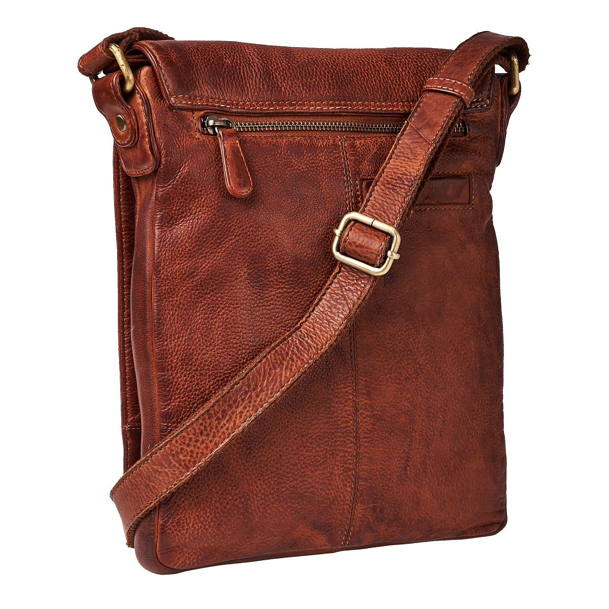 Сумка через плечо Dr.Koffer из натуральной кожи коричневая