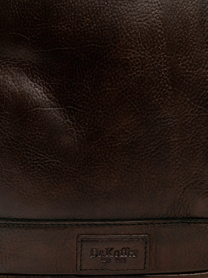 Рюкзак Dr.Koffer из натуральной кожи темно-коричневый