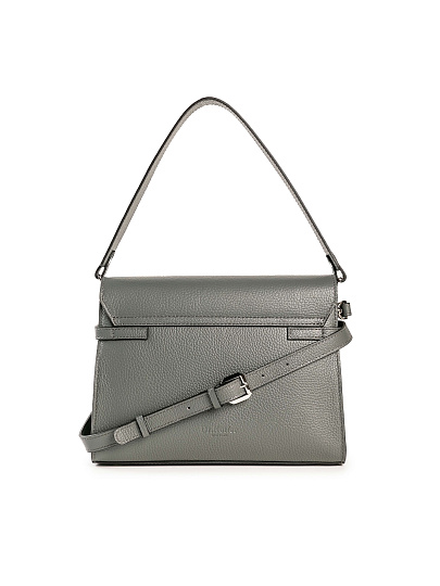 Женская сумка Dr. Koffer из натуральной кожи серая