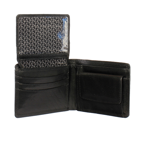 Портмоне Dr.Koffer из натуральной кожи черное