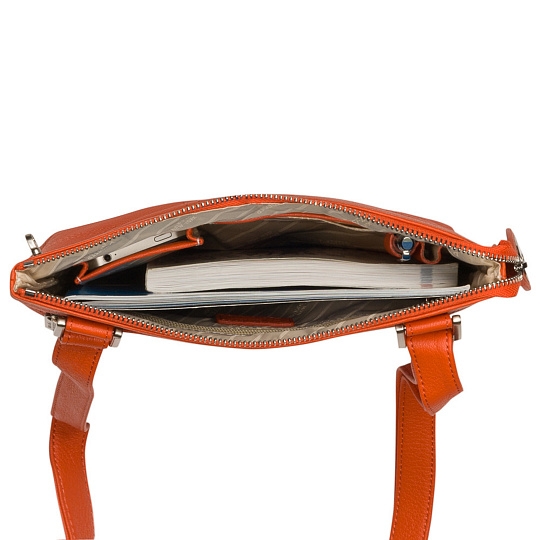 Сумка через плечо Dr.Koffer из натуральной кожи розовая