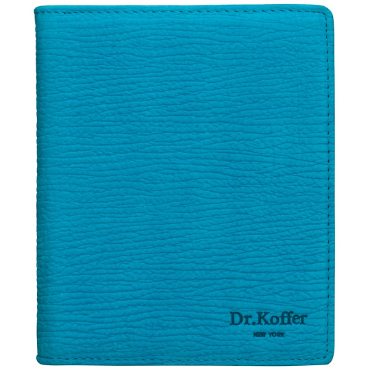 Нежно-голубая визитница с большим количеством внутренних файлов Dr.Koffer X510304-164-70