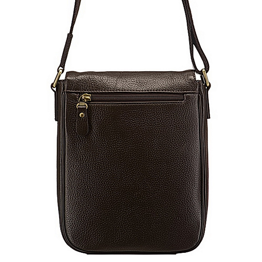 Сумка через плечо Dr.Koffer из натуральной кожи коричневая