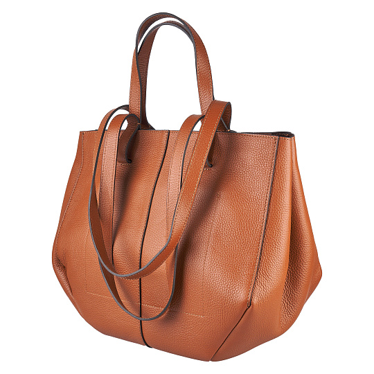 Женская сумка Dr. Koffer из натуральной кожи коричневая