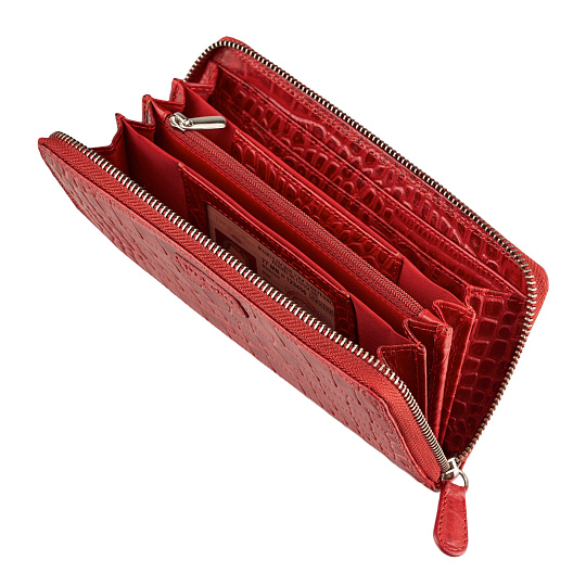 Портмоне Dr.Koffer из натуральной кожи красное