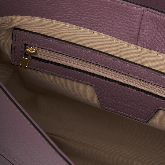 Женская сумка Dr. Koffer из натуральной кожи фиолетовая