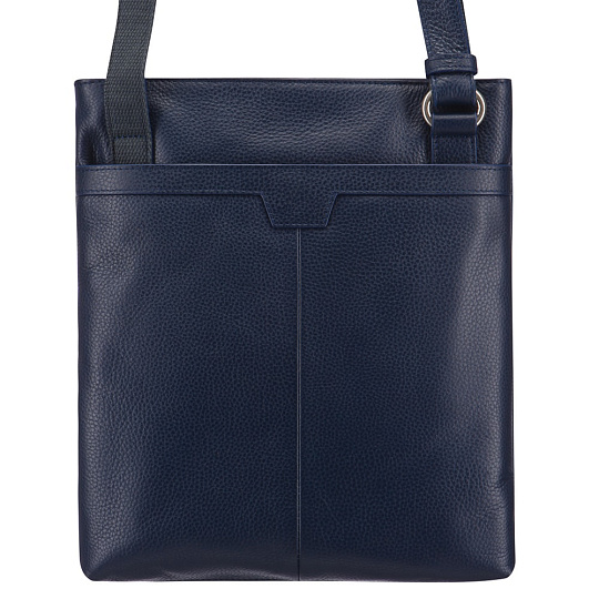 Сумка через плечо Dr.Koffer из натуральной кожи синяя