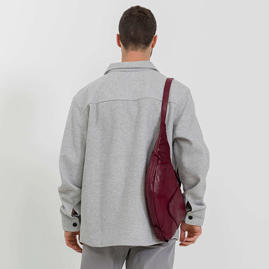 Рюкзак Dr.Koffer из натуральной кожи бордовый