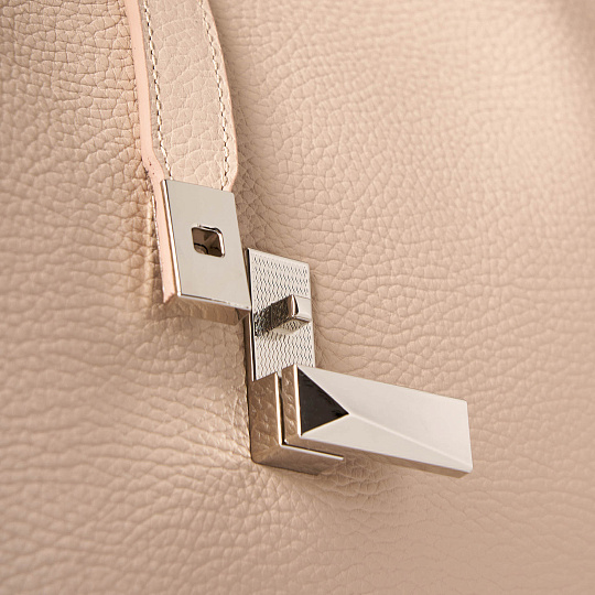 Женская сумка Dr. Koffer из натуральной кожи бежевая