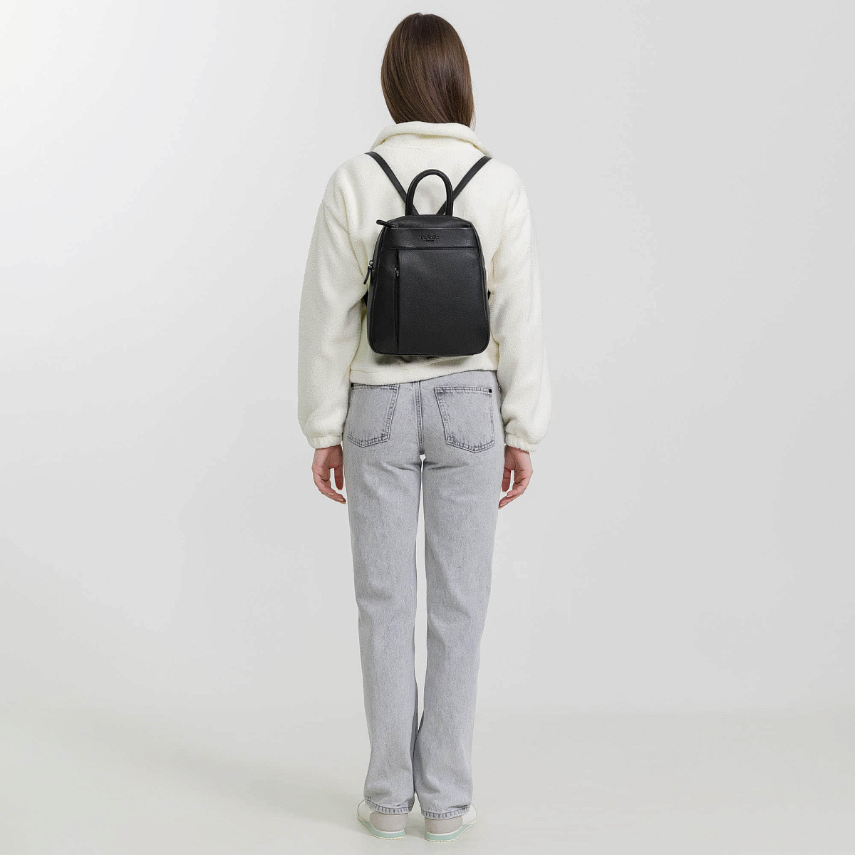 Рюкзак Dr.Koffer из натуральной кожи черный