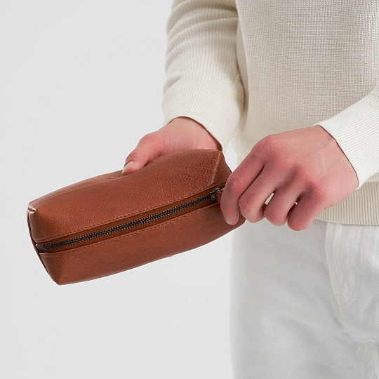 Несессер Dr.Koffer из натуральной кожи коричневый