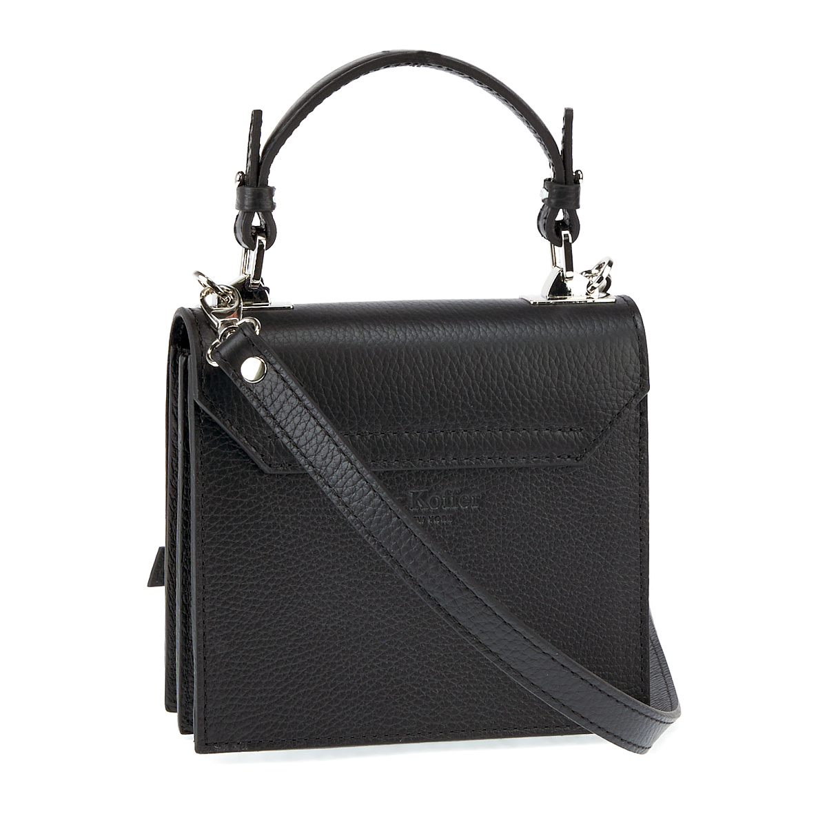 Женская сумка Dr. Koffer из натуральной кожи черная