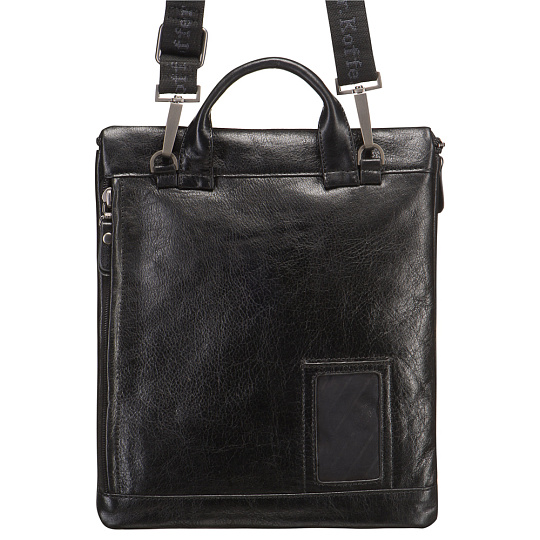 Сумка через плечо Dr.Koffer из натуральной кожи черная